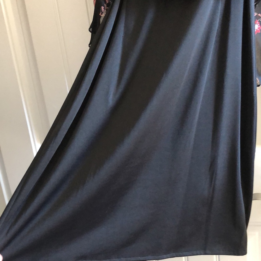 Eva Blue Vintage Floral Beaded Midi Dress - Picture 13 of 16